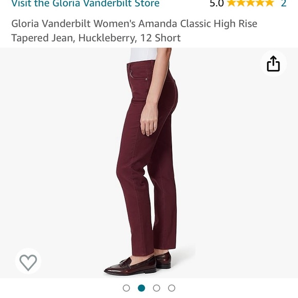 Cherry Bomb GV Amanda Classic Tapered Jeans—SIZE 4 SHORT - Picture 2 of 4